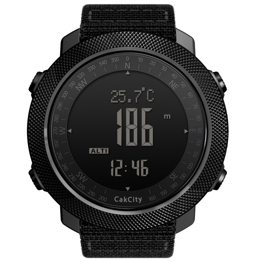 CakCity Men's Sports Digital Watches Military Altimeter Barometer Compass Waterproof Watches - CakCity Watches