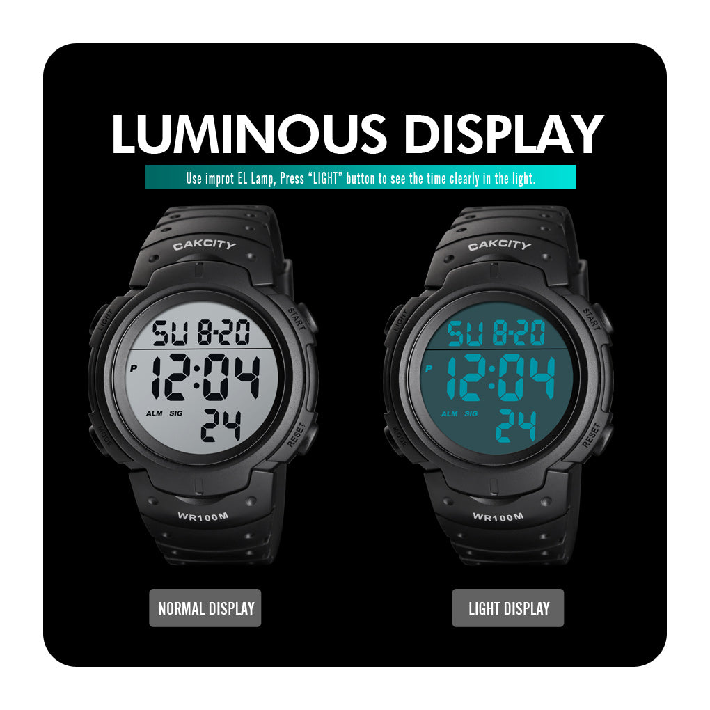 Mens Digital Sports Watch LED Screen Military Watches - CakCity Watches