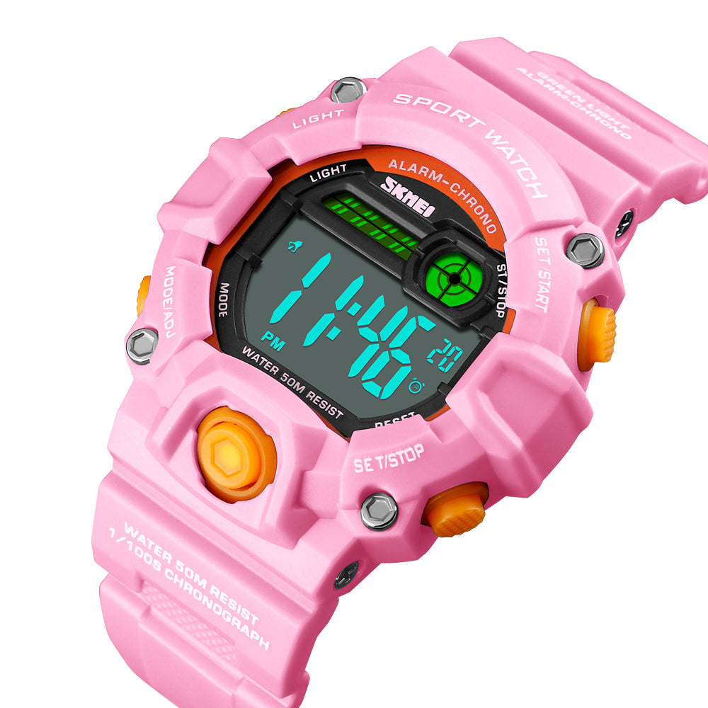 Boys Camouflage LED Sports Kids Watch Waterproof Digital Electronic  Wrist Watches for Kids with Silicone Band Alarm Stopwatch Watches Age 5-10 Red White Case - CakCity Watches