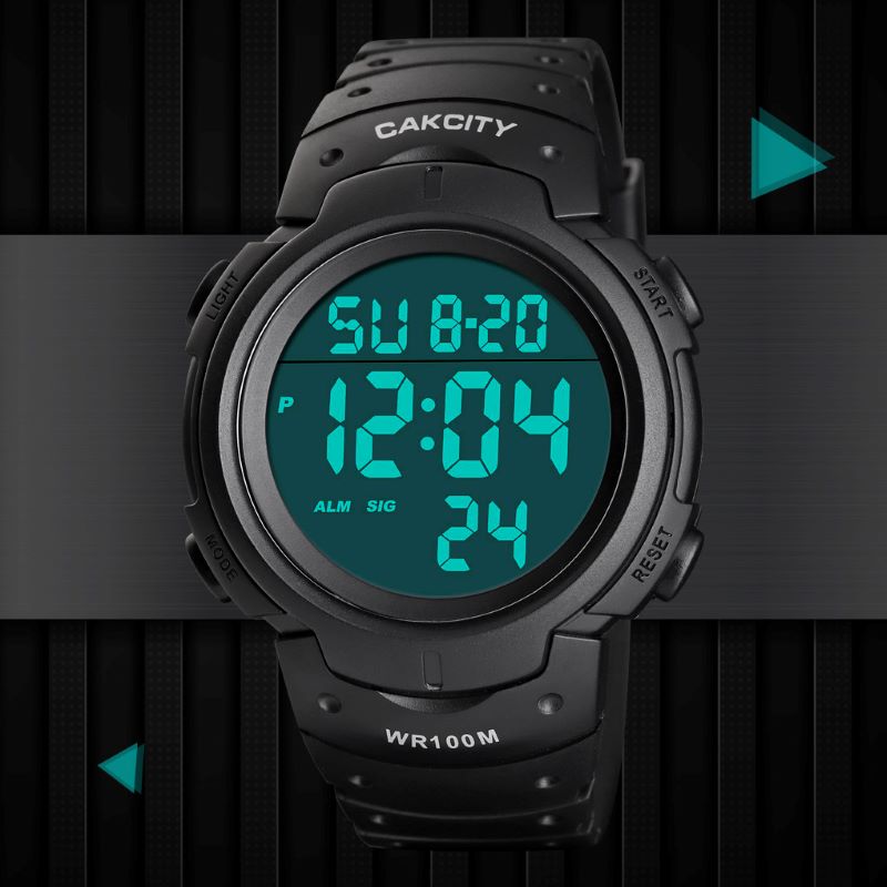 Mens Digital Sports Watch LED Screen Military Watches - CakCity Watches