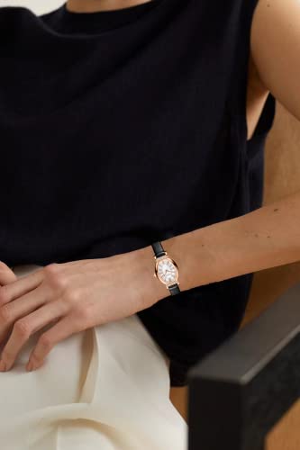 Women's Dainty Small Oval Leather Strap Watch - CakCity Watches