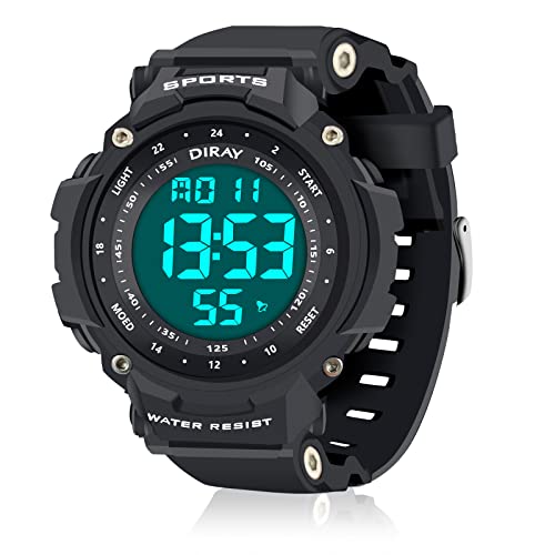 Mens Sports Military Classic Large Dial Digital Watch - CakCity Watches