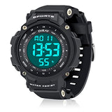 Mens Sports Military Classic Large Dial Digital Watch - CakCity Watches