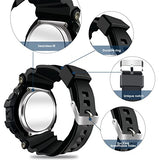 Mens Sports Military Classic Large Dial Digital Watch - CakCity Watches
