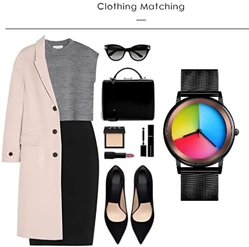 Simple Fashion Rainbow Waterproof  Unisex Watch - CakCity Watches