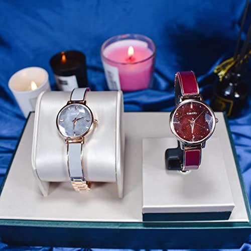 CakCity Fashion Prismatic Diamond Watch with Analog Quartz for Women Fine Classy Bracelet Watches - CakCity Watches