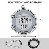 CakCity Digital Pocket Watch with Chain Waterproof Military Fishing Clip on Watches with Weather Altimeter Barometer Thermometer - CakCity Watches
