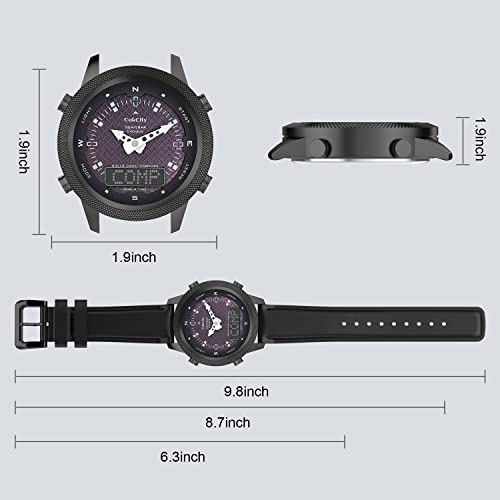 CakCity Men’s Digital Analog Watch Solar Powered 47mm - CakCity Watches