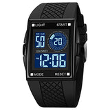 CakCity Mens Digital Sports LED Glass Screen Large Face Military Square Watch - CakCity Watches