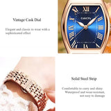CakCity Fashion Retro Classic Casual Dress Romantic Square  Women Wristwatch - CakCity Watches