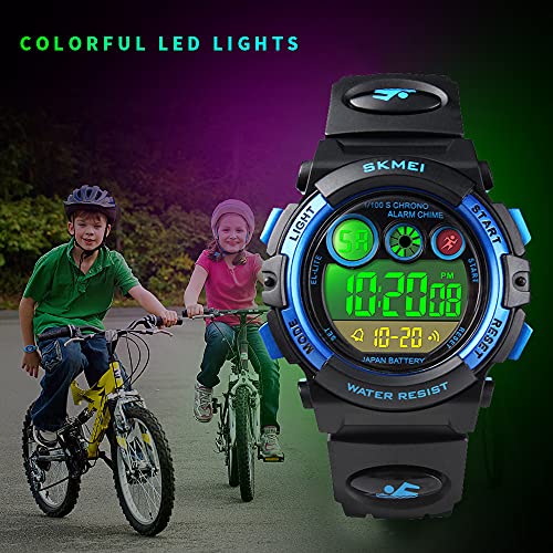 CakCity Kids Watches Digital Sport Watches for Boys Girls Outdoor Waterproof Watches with Alarm Stopwatch Military Child Wrist Watch Ages 5-10 - CakCity Watches