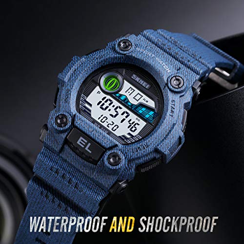 CakCity Boys Camouflage LED Sports Kids Watch Waterproof Digital Electronic Military with Luminous Alarm Stopwatch Child Watches Ages 3-10 - CakCity Watches