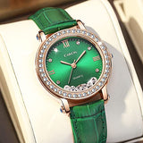 Fashion Quartzf Women Dress Crystal Large Face Watch - CakCity Watches