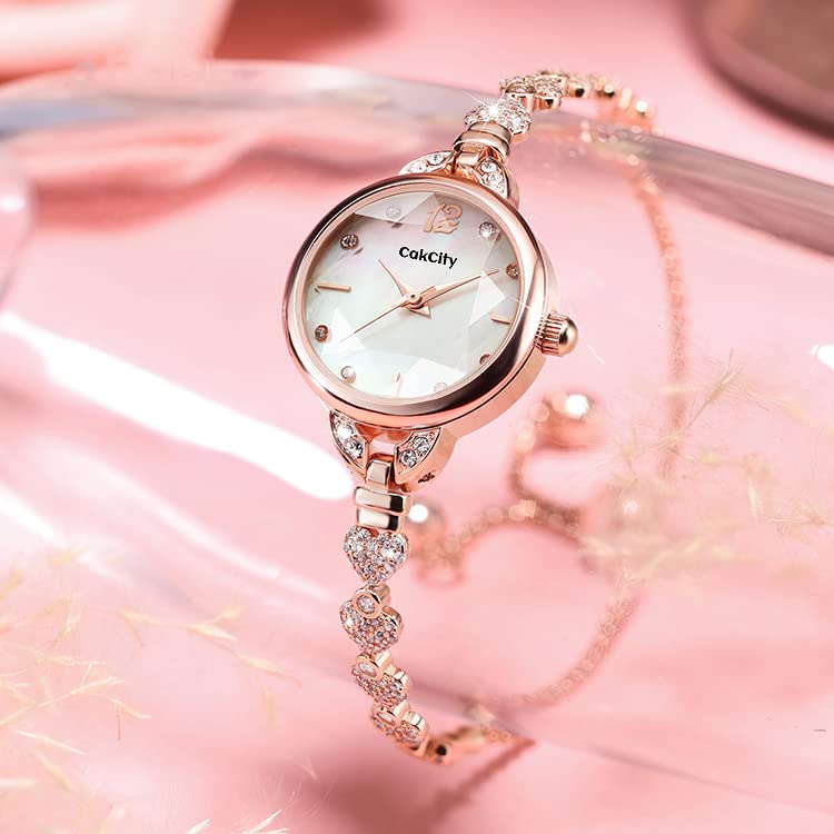 CakCity Fashion Casual Elegant Design Crystal Bracelet Watches Great Gift - CakCity Watches