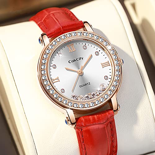 Fashion Quartzf Women Dress Crystal Large Face Watch - CakCity Watches