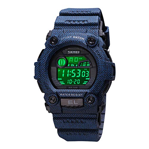 CakCity Boys Camouflage LED Sports Kids Watch Waterproof Digital Electronic Military with Luminous Alarm Stopwatch Child Watches Ages 3-10 - CakCity Watches