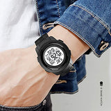 CakCity Digital Sport Waterproof Watches for Men Military Watches with Stopwatch Alarm Wrist Army Watch, Black - CakCity Watches