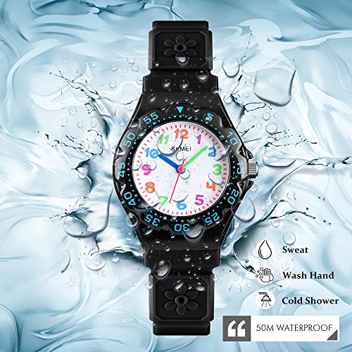CakCity Kids Watch Waterproof Cute Cartoon Analog Girls Boys Wrist Watch for Little Child Time Teacher for Children 3-10 Year - CakCity Watches