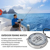 CakCity Digital Pocket Watch with Chain Waterproof Military Fishing Clip on Watches with Weather Altimeter Barometer Thermometer - CakCity Watches