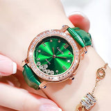Fashion Quartzf Women Dress Crystal Large Face Watch - CakCity Watches