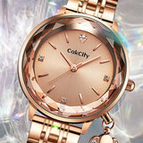 CakCity Classic Women Cute Fancy Metal Stainless Bling Prismatic Diamond Watch - CakCity Watches