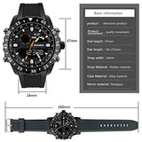 Men's Digital Sports Watch Large Face 5ATM Waterproof Outdoor Sports Military Watches for Men Dual TIME - CakCity Watches