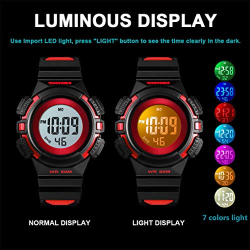 CakCity Kids Digital Sport Waterproof EL-Lights Watches - CakCity Watches