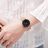 CakCity Fashion Simple Classic Analog Waterproof Unisex Stainless Steel Watch - CakCity Watches