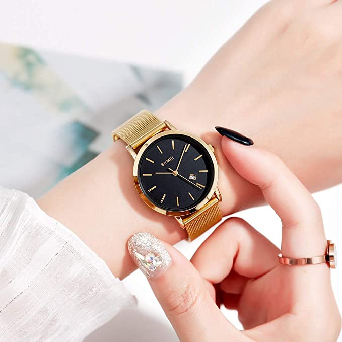 CakCity Fashion Simple Classic Analog Waterproof Unisex Stainless Steel Watch - CakCity Watches