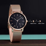 CakCity Fashion Simple Classic Analog Waterproof Unisex Stainless Steel Watch - CakCity Watches