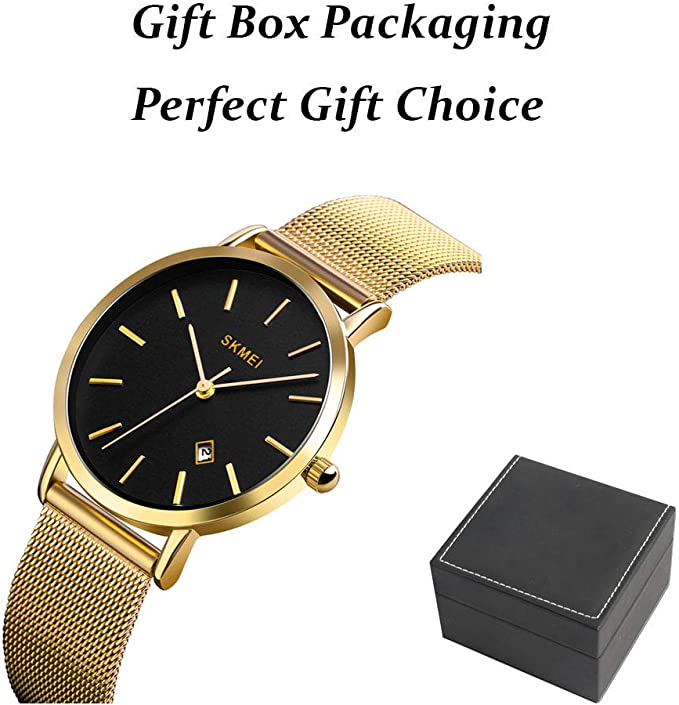 CakCity Fashion Simple Classic Analog Waterproof Unisex Stainless Steel Watch - CakCity Watches