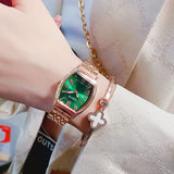 CakCity Fashion Retro Classic Casual Dress Romantic Square  Women Wristwatch - CakCity Watches