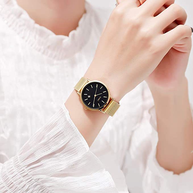 CakCity Fashion Simple Classic Analog Waterproof Unisex Stainless Steel Watch - CakCity Watches