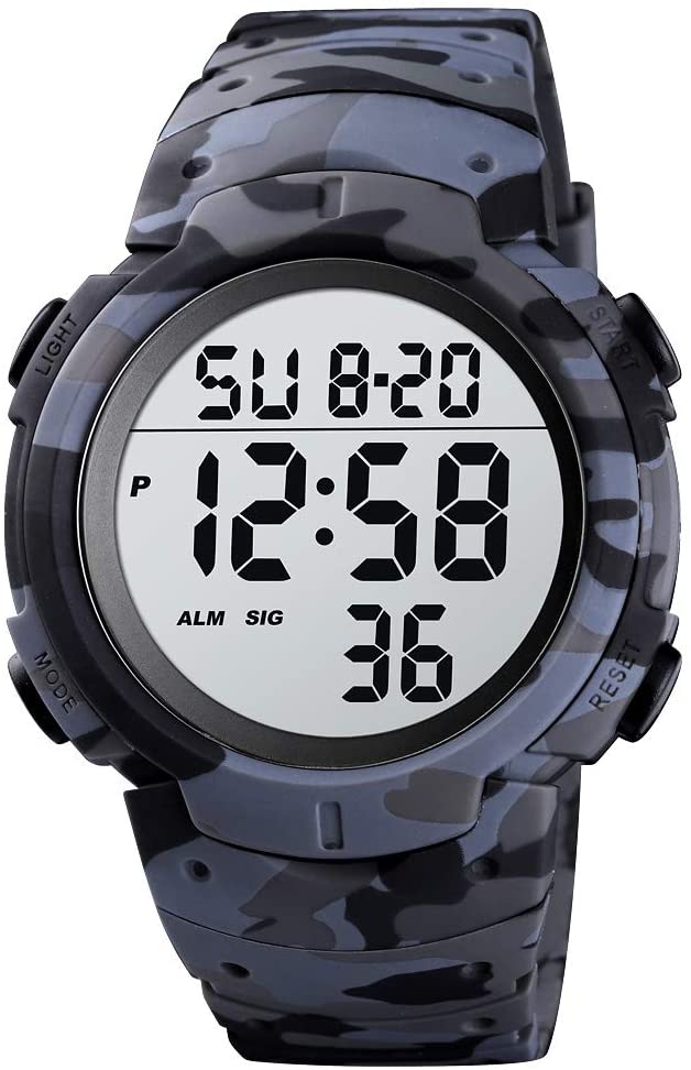 Mens Digital Sports Watch LED Screen Military Watches - CakCity Watches