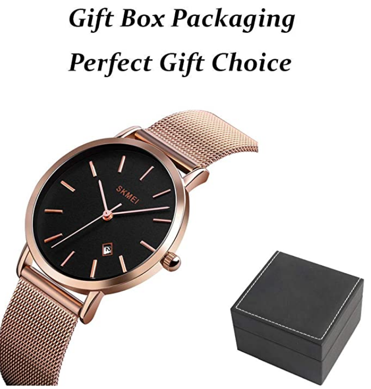 CakCity Fashion Simple Classic Analog Waterproof Unisex Stainless Steel Watch - CakCity Watches