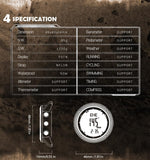 CakCity Military Tactical Watch for Men - Outdoor Sports Watch with Compass, Barometer, Altimeter, and Step Counter - Hiking Digital Wrist Watch