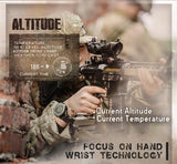 CakCity Military Tactical Watch for Men - Outdoor Sports Watch with Compass, Barometer, Altimeter, and Step Counter - Hiking Digital Wrist Watch