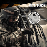 CakCity Hiking Digital Wrist Watch - Military & Tactical Watch for Men with Barometer, Altimeter, Compass, Temperature, Pedometer, 5ATM