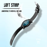 CakCity Digital Sports Watch Ultra-Thin Watches for Men with Black Alloy Dial, Waterproof, Military Time, Alarm, Pedometer and Breathable Band, Wrist Watch for Men and Women.