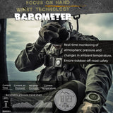 CakCity Hiking Digital Wrist Watch - Military & Tactical Watch for Men with Barometer, Altimeter, Compass, Temperature, Pedometer, 5ATM