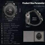 Military Watches with Compass for Men Tactical Watch Outdoor Sports Watches for Men Hiking Digital Wrist Watch with Barometer,Altimeter,Step Counter