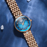 CakCity Fashion Women Watches Elegant Glitter Crystal Stainless Steel Female Ladies Watch Casual Dress Analog Quartz Waterproof Wrist Watch for Women Watch - CakCity Watches