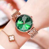 CakCity Fashion Women Watches Elegant Glitter Crystal Stainless Steel Female Ladies Watch Casual Dress Analog Quartz Waterproof Wrist Watch for Women Watch - CakCity Watches