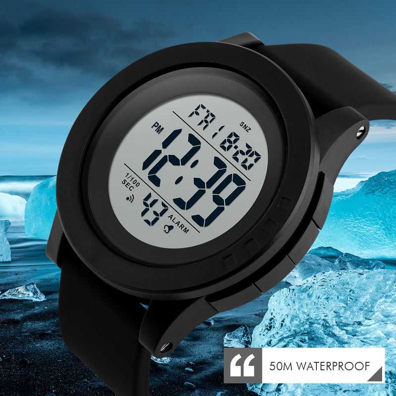 CakCity Relojes deportivos digitales para hombre, relojes militares con  temperatura de brújula, seguimiento de pasos, esfera grande, modelo:  Apache