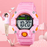 Boys Camouflage LED Sports Kids Watch Waterproof Digital Electronic  Wrist Watches for Kids with Silicone Band Alarm Stopwatch Watches Age 5-10 Red White Case - CakCity Watches