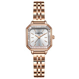 CakCity Women Ladies Analog Quartz Wrist Watch Sparkle Rose Gold 24mm Minimalist Dress Square Face Watches for Women - CakCity Watches