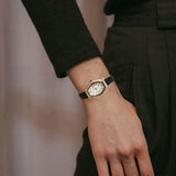 Women's Dainty Small Oval Leather Strap Watch - CakCity Watches