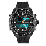 Men's Digital Sports Watch Large Face 5ATM Waterproof Outdoor Sports Military Watches for Men Dual TIME - CakCity Watches