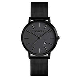 CakCity Fashion Simple Classic Analog Waterproof Unisex Stainless Steel Watch - CakCity Watches