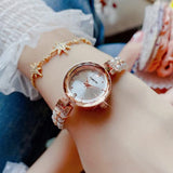 CakCity Ladies Bracelet Watches 8mm Ultra Thin Pearl Bracelet Dress Wristwatch for Women 23mm Analog Quartz Watch - CakCity Watches